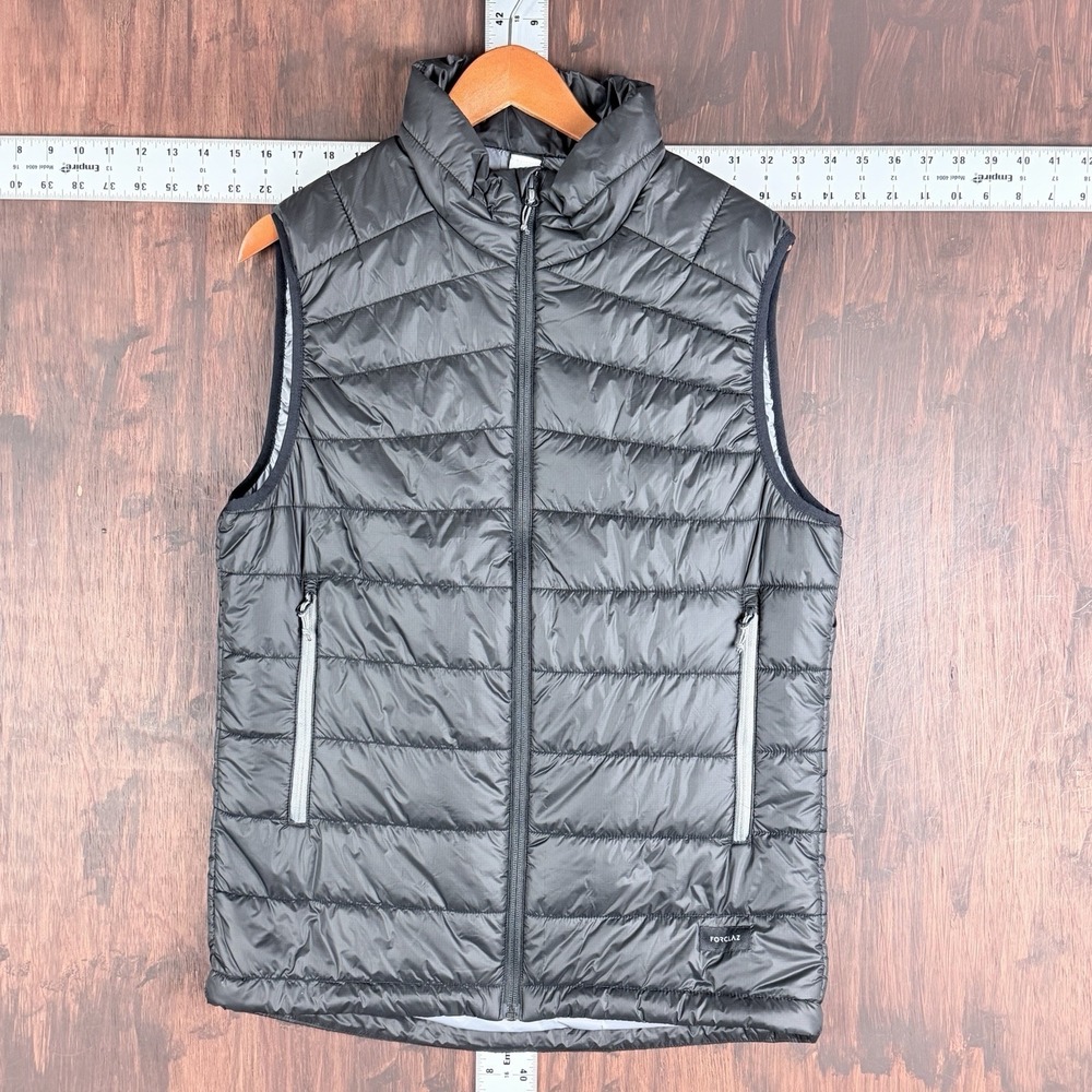 Forclaz by Decathlon MT100 Synthetic Puffer Vest Trek 100 Black Men's Large GUC‎